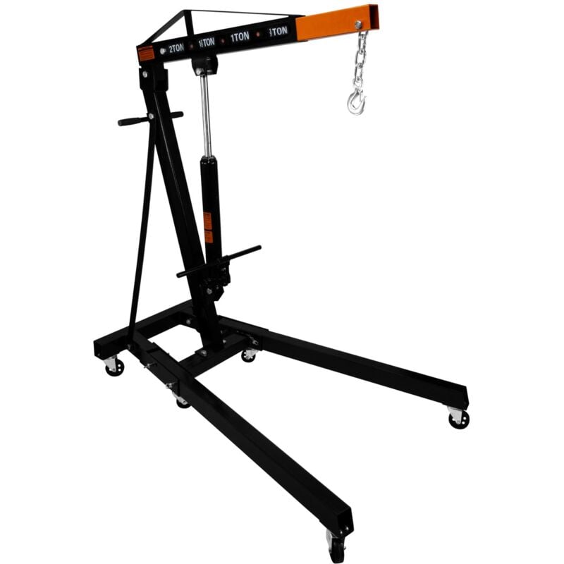Engine Crane 2 Tonne Ton 2000kg Hydraulic Pump Handle Folding
