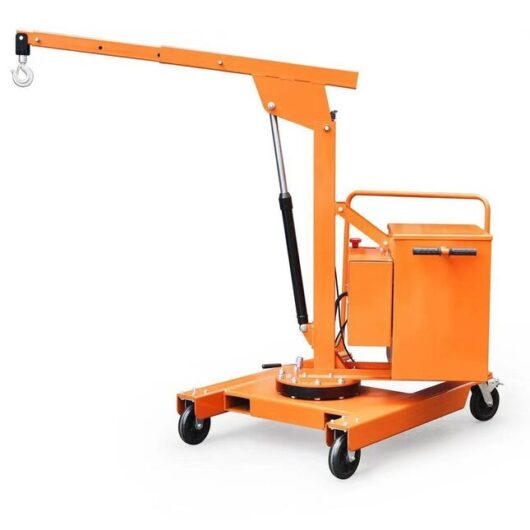 Warrior Handling Equipment Eco Warrior WRRSESCB550 550kg Semi Electric Counterbalanced Crane with Slewing Jib