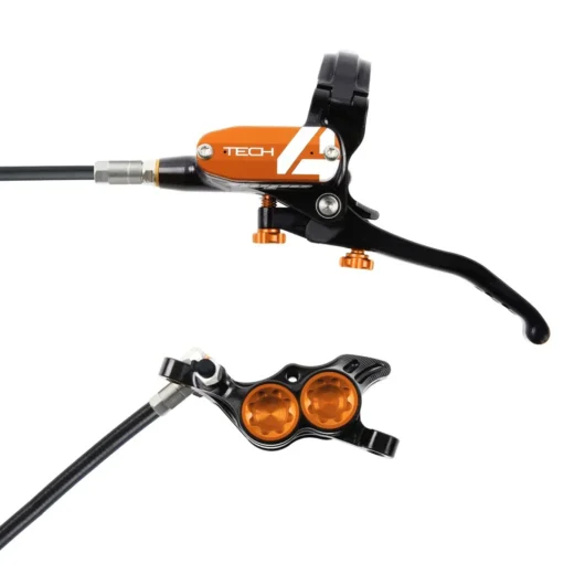 Hope Tech 4 E4 Brake Lever/Calliper Black/Orange