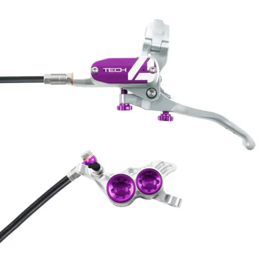 Hope Tech 4 V4 Brake Lever/Calliper Silver/Purple
