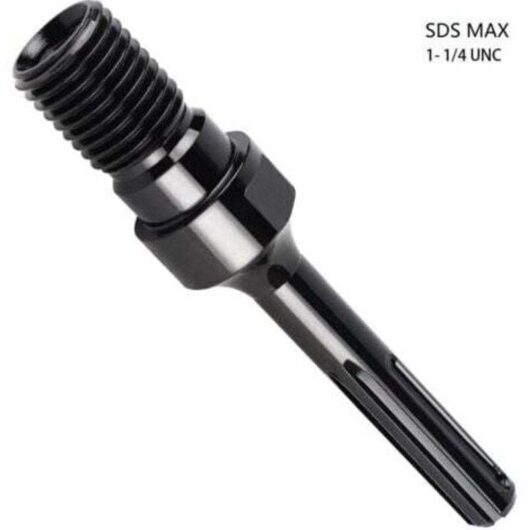 MAX PLUS Adapter for 1 1/4" UNC Diamond Core Drill Bit, 190mm Core Drill Adapter (1 pc)